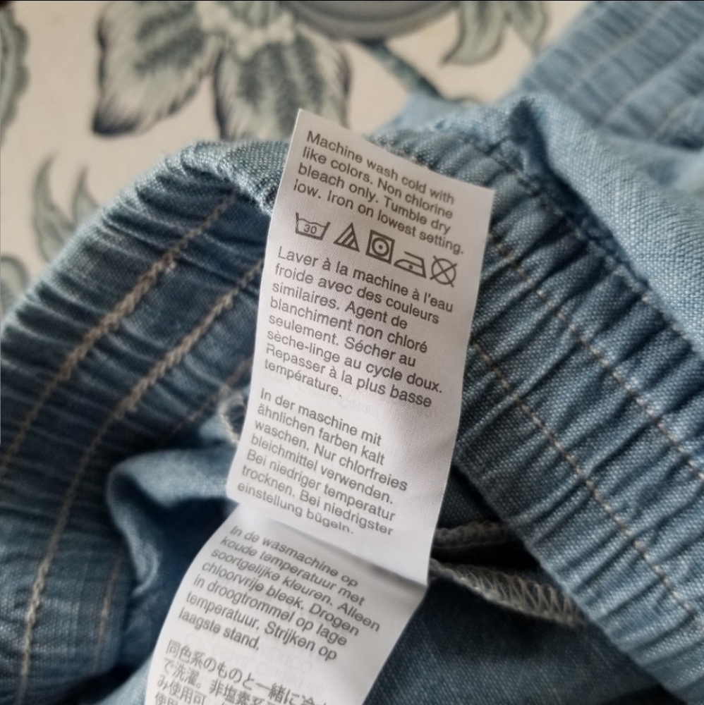 Madewell Pale Blue Chambray Shorts - Picture 6 of 6